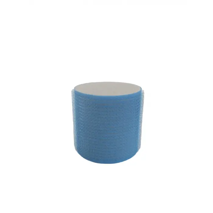 1208 Cırtlı Sünger Bigudi 4lü, Çap 6 cm, Mavi
