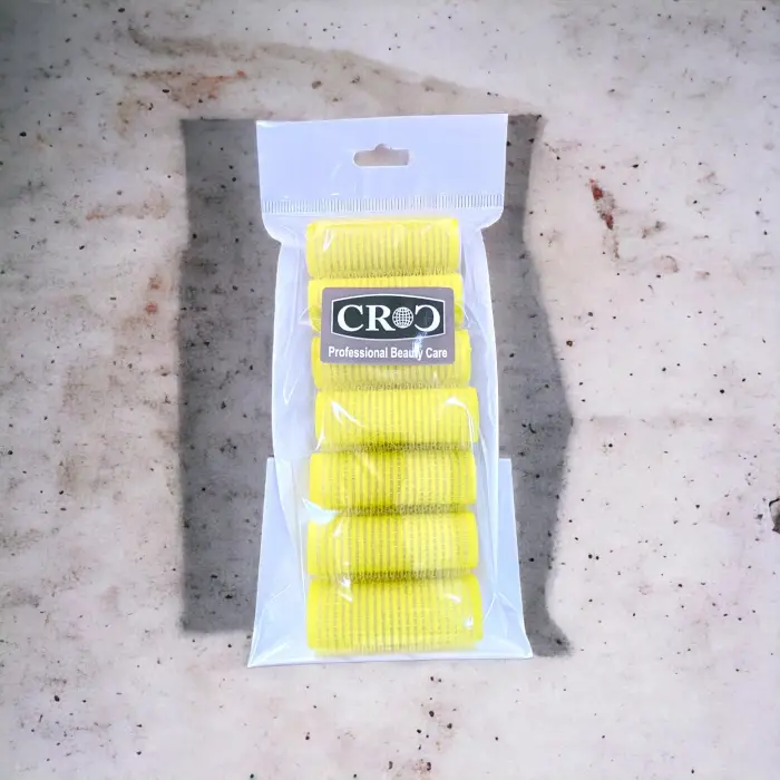 1223 Sarı 7li Mini Paket Bigudi, Çap 2 Cm