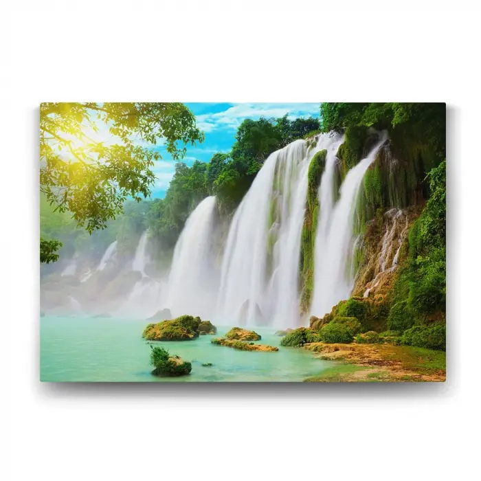 125x80 cm Amazon Şelalesi Dekoratif Tablo