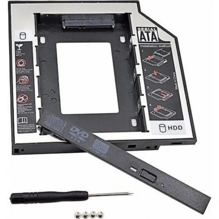 12.7mm HDD Caddy DVD SSD Kutu Sata CD Kızak İkinci Harddisk Laptop Notebook 4717