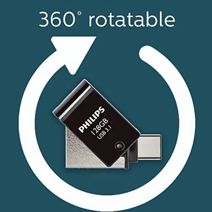 128 GB OTG Çift Bağlantılı Type-C ve USB Flash Bellek