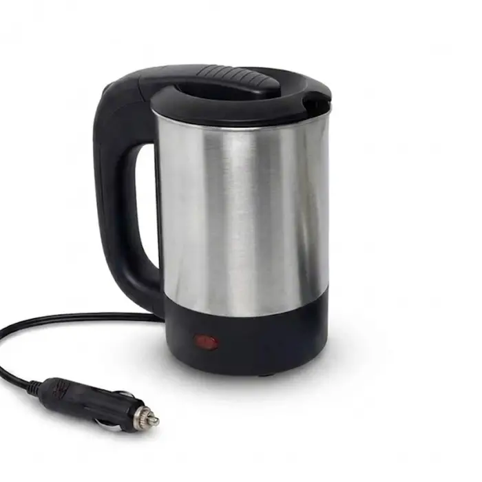 12V Araç İçi Su Isıtıcı Kettle 500 ML Paslanmaz Çelik