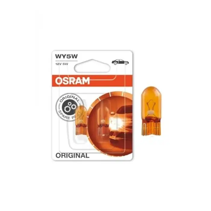 12V Dipsiz Ampul T10 5W Turuncu (2 AD)