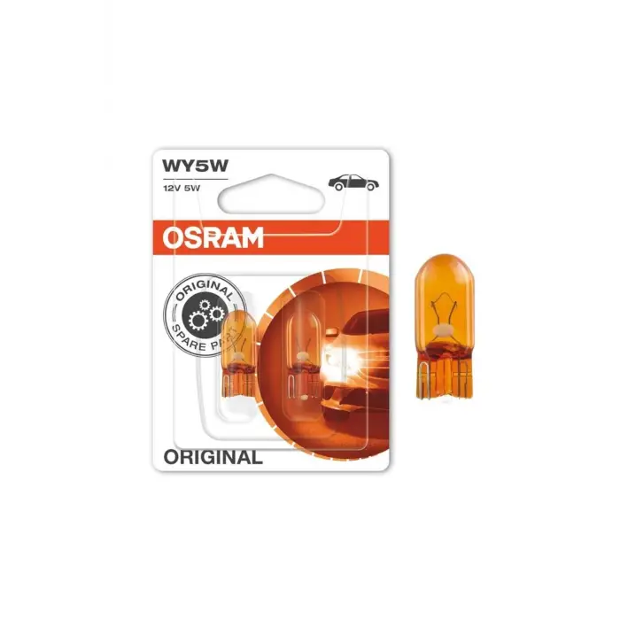 12V Dipsiz Ampul T10 5W Turuncu (2 AD)