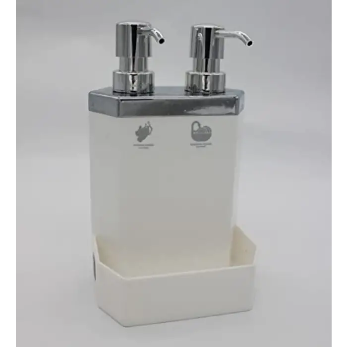 13118 LECCE WHITE SILVER 2Lİ SIBI SABUNLUK