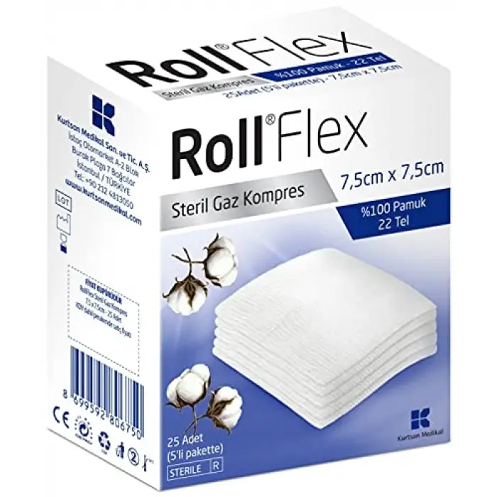 131405 Flex Gaz Kompres 7.5cm x 7.5cm 25 Li