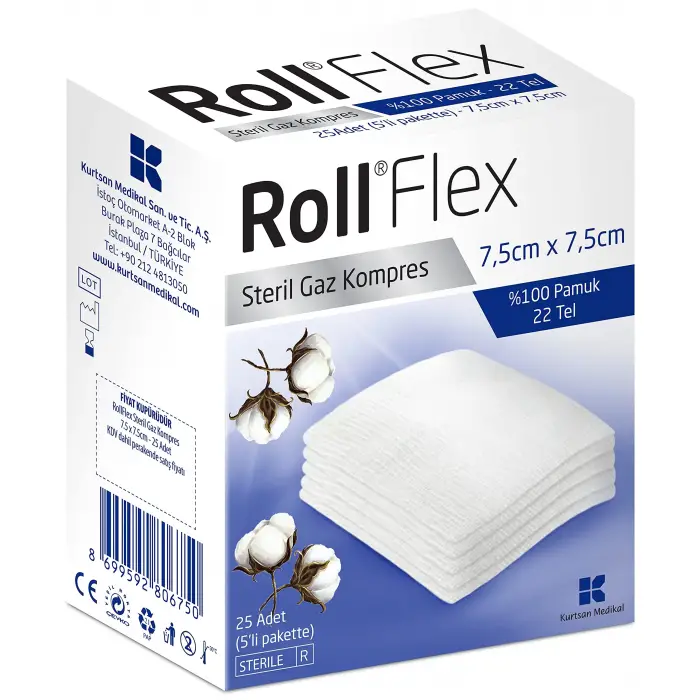131405 Flex Gaz Kompres 7.5cm x 7.5cm 25 Li