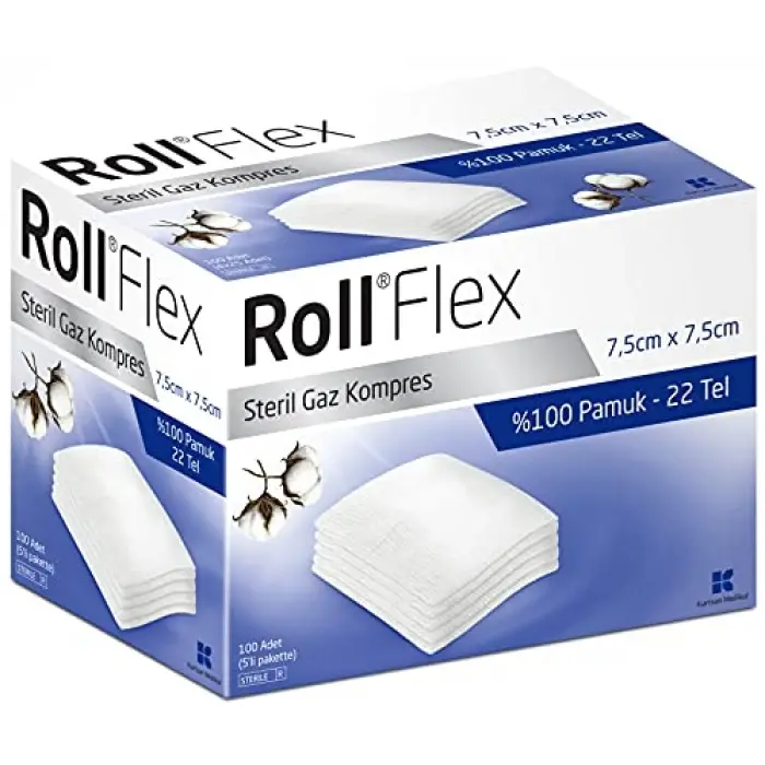131407 Flex Gaz Kompres 7.5Cm x 7.5Cm (1 x 100 Adet)