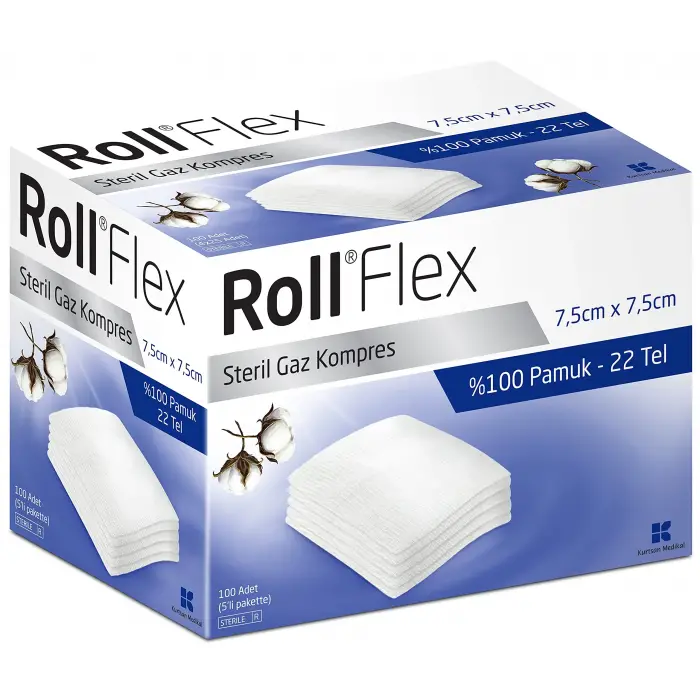 131407 Flex Gaz Kompres 7.5Cm x 7.5Cm (1 x 100 Adet)