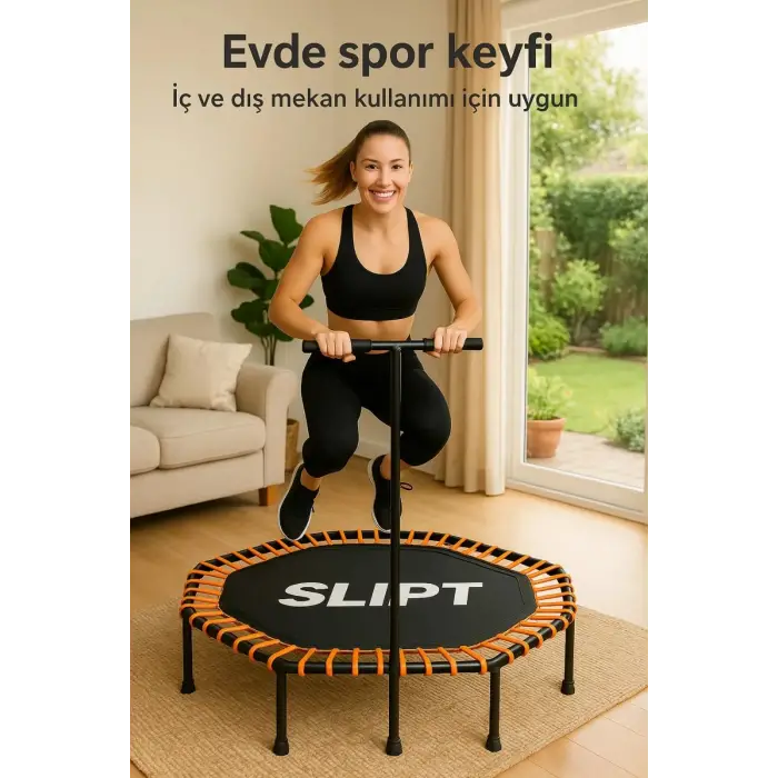 135 cm Altıgen Step Trambolin Siyah, Turuncu Cks-65