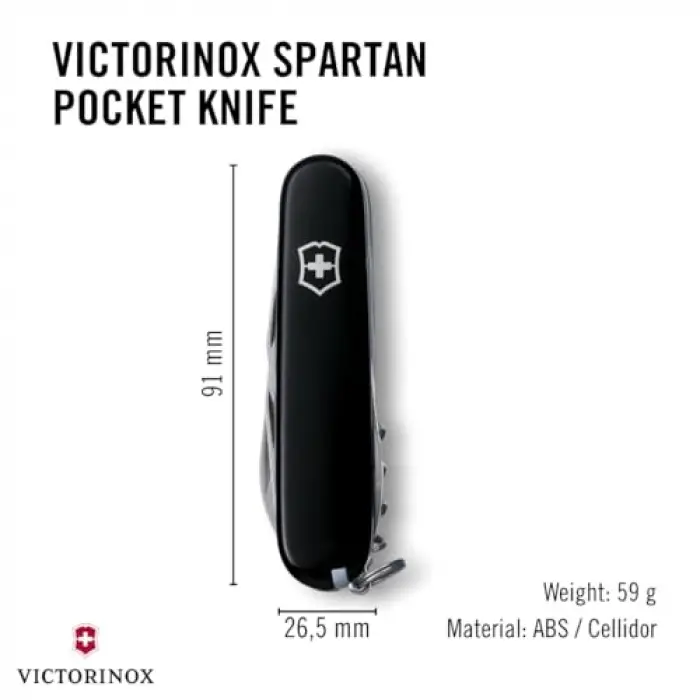 1.3603.3 Spartan Çakı, Siyah
