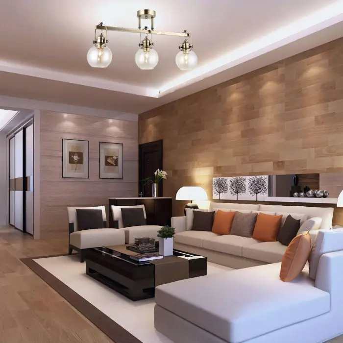 1396-52-43 Ponte 3lü Plafon, Eskitme 3 X E27