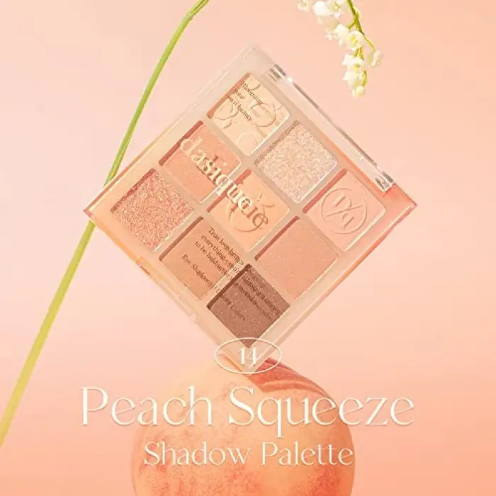 #14 Peach Squeeze Mat ve Işıltılı Far Paleti