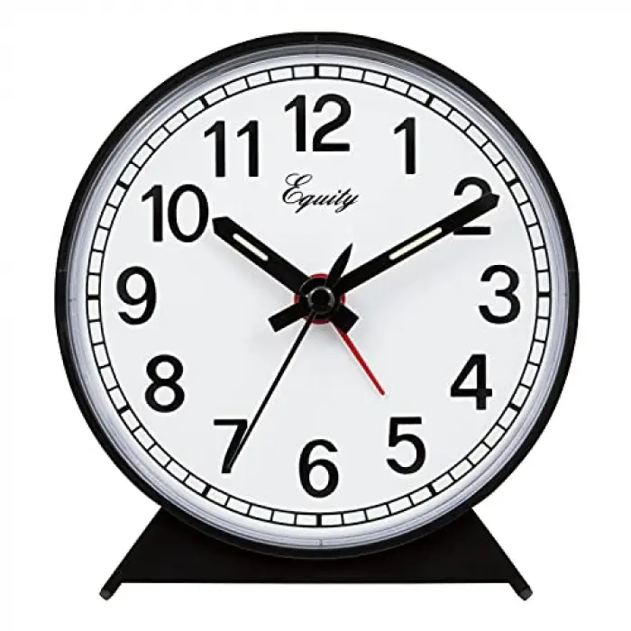 14075 Siyah Analog Kurmalı Alarm Saati