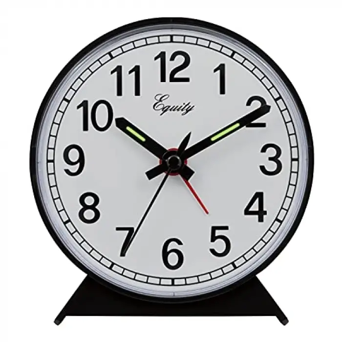 14075 Siyah Analog Kurmalı Alarm Saati
