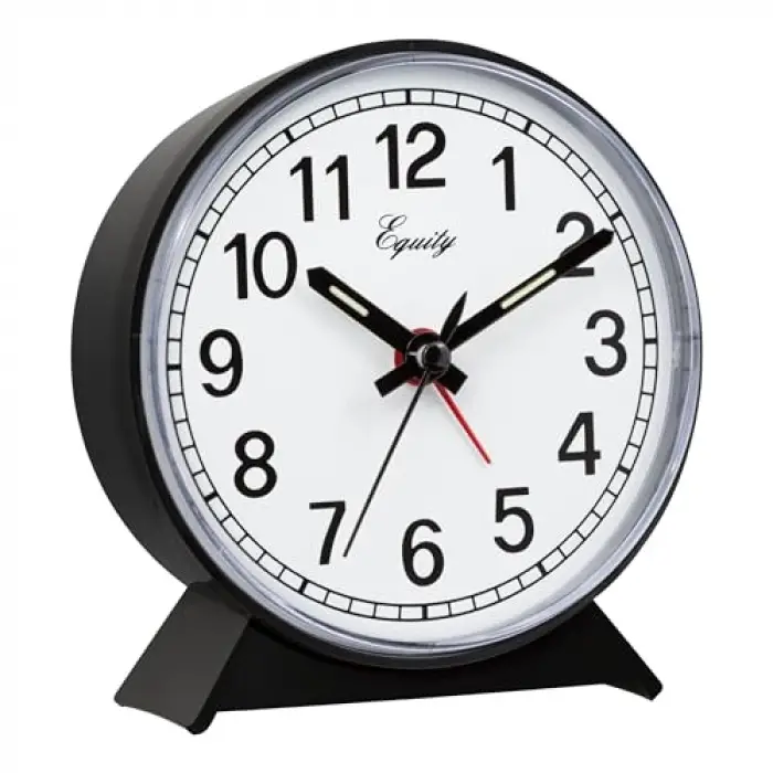 14075 Siyah Analog Kurmalı Alarm Saati