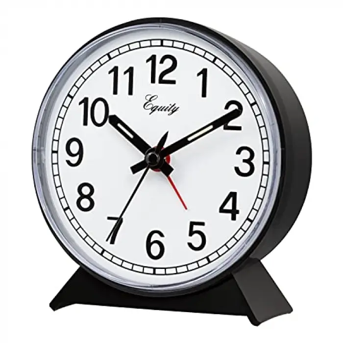 14075 Siyah Analog Kurmalı Alarm Saati