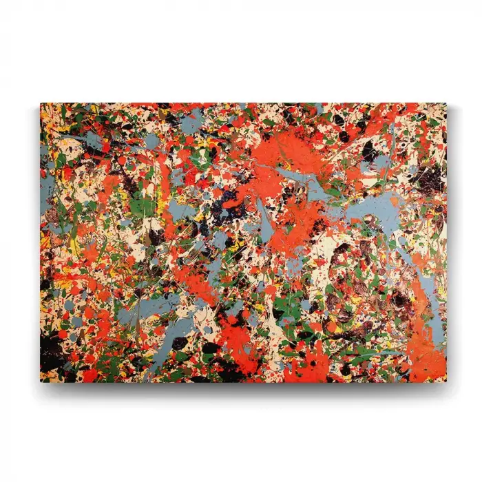 140x100 cm Jackson Pollock Convergence Duvar Tablosu