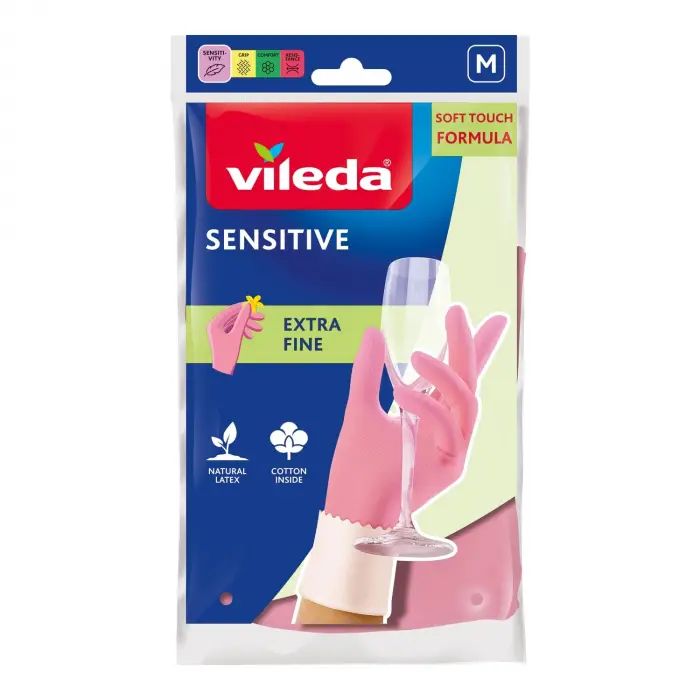 149212 Candy Pink Sensitive Eldiven; %100 Doğal Lateks, M