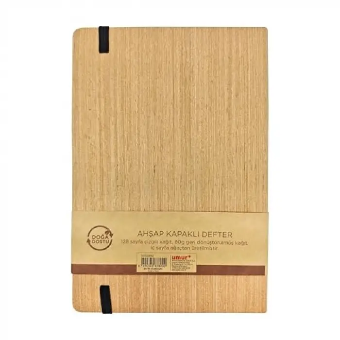 14X21 Spiralli Bambu Kapak Defter