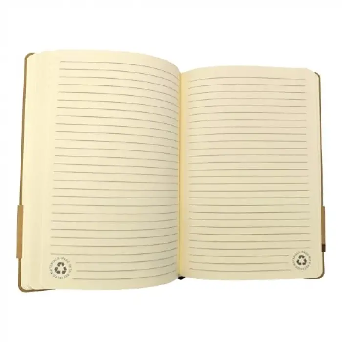 14X21 Spiralli Bambu Kapak Defter