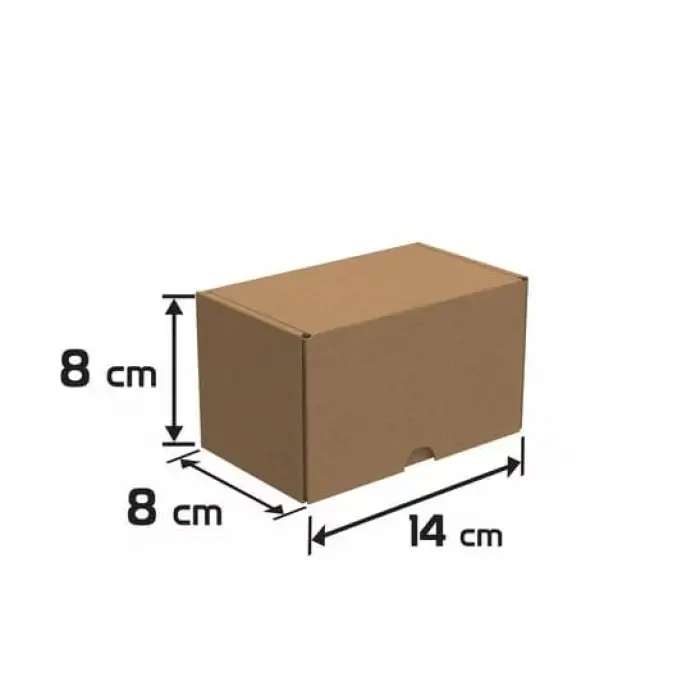 14x8x8-100 Adet Kilitli E Ticaret Karton Kargo Kutusu