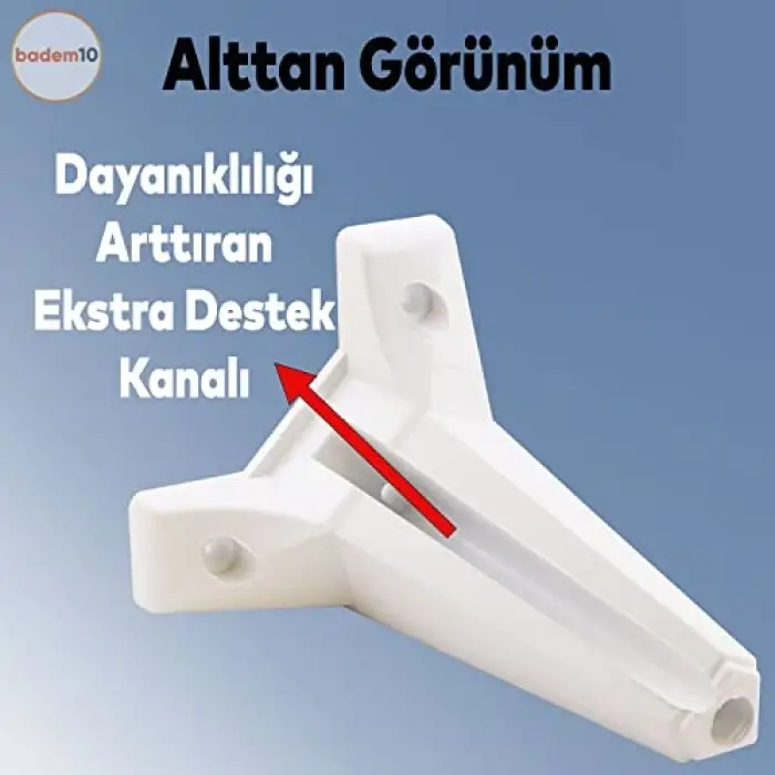 15 cm Beyaz Mobilya Ayağı, 4 Adet