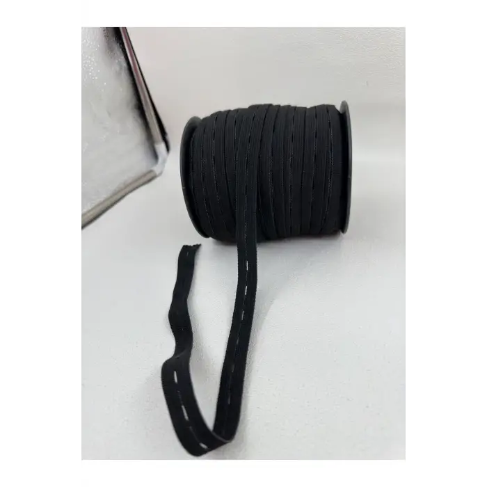 1.5 Cm Ilikli Lastik-siyah-5 Mt