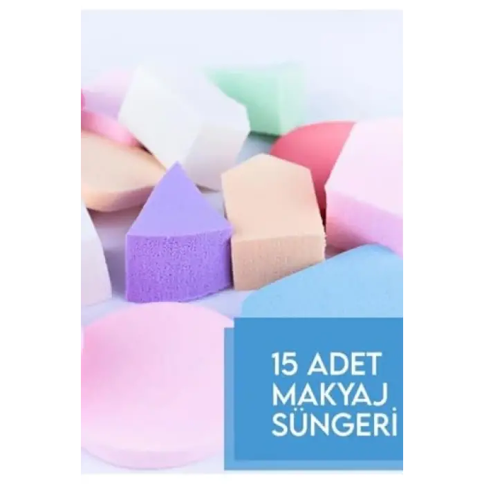 15li Makyaj Süngeri Koleksiyonu