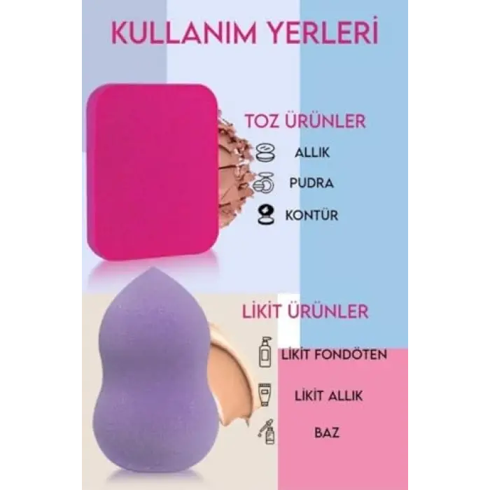 15li Makyaj Süngeri Seti