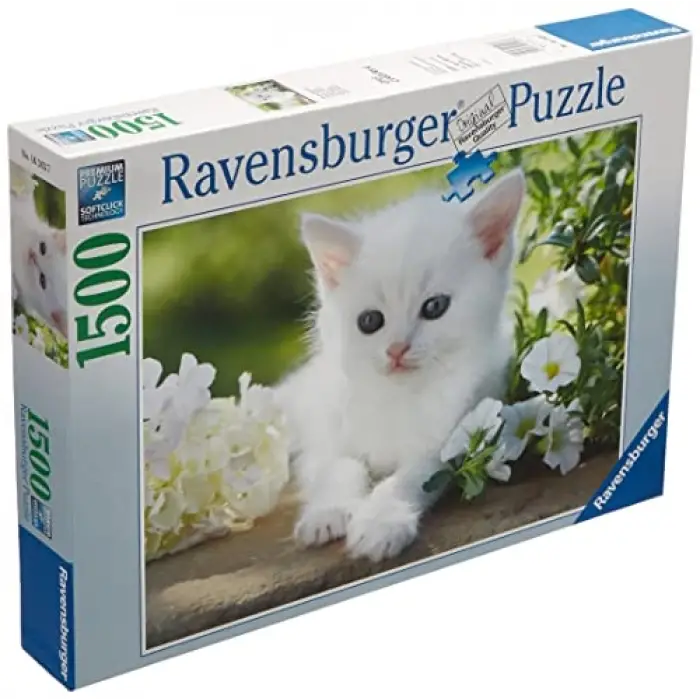 1500 Parça Beyaz Kedi Puzzle