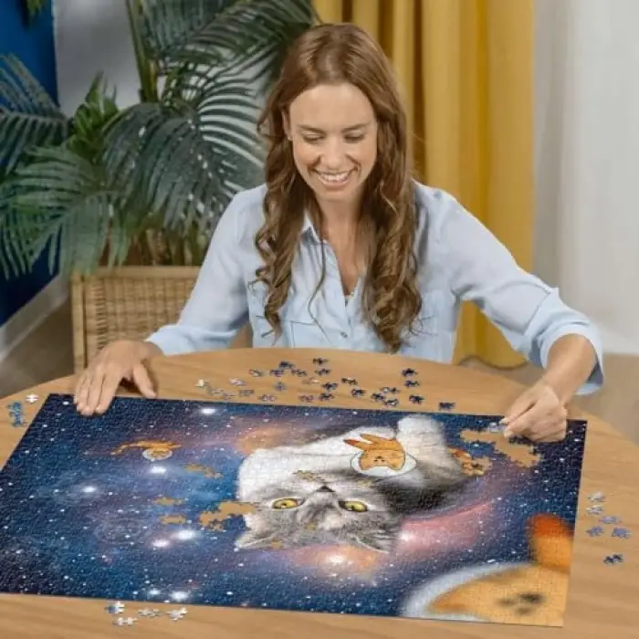 1500p Uzayda Kediler Puzzle