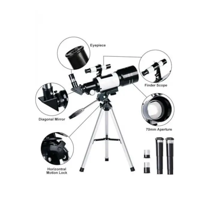 150x Büyütmeli Astronomik Monoküler Teleskop