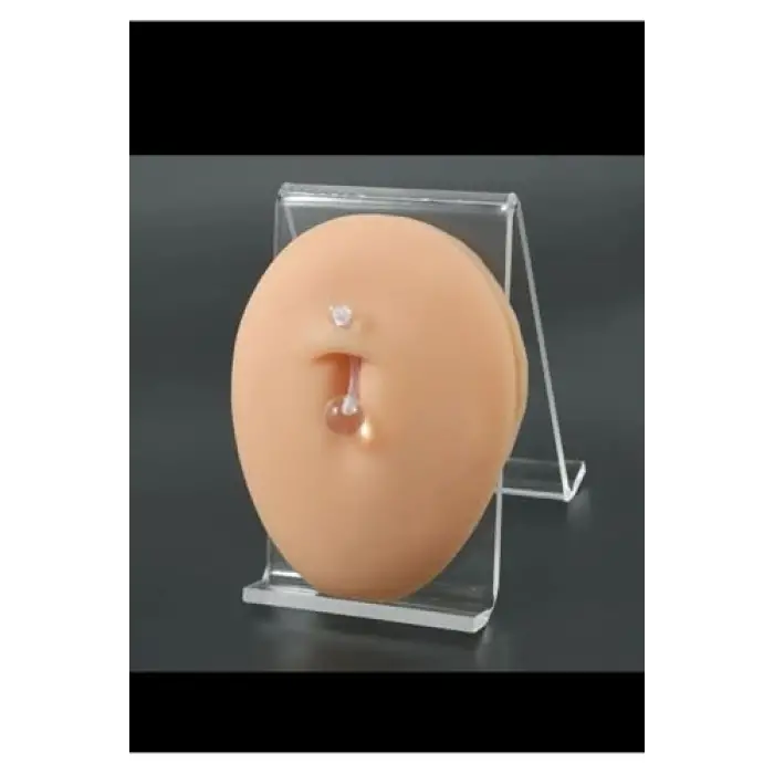 16 mm Şeffaf Bioplast Esnek Göbek Piercingi