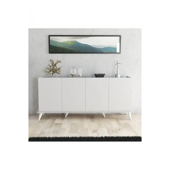 1602 Elegante 180 Cm Modern Konsol Beyaz