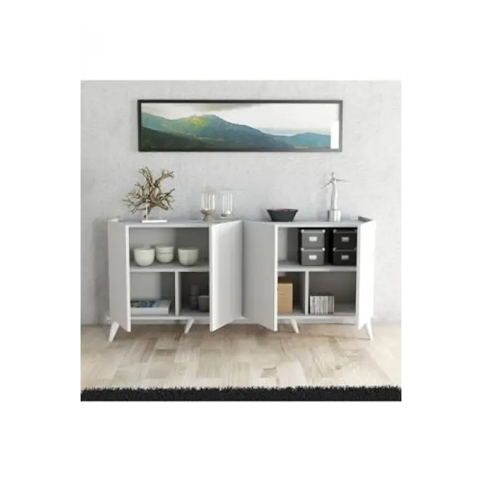 1602 Elegante 180 Cm Modern Konsol Beyaz