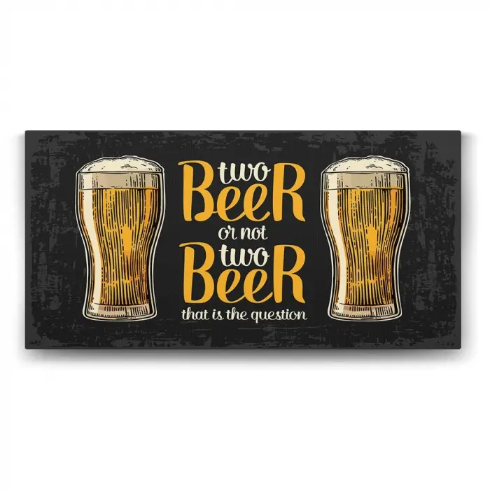 160x80 cm Two Beer Dekoratif Tablo