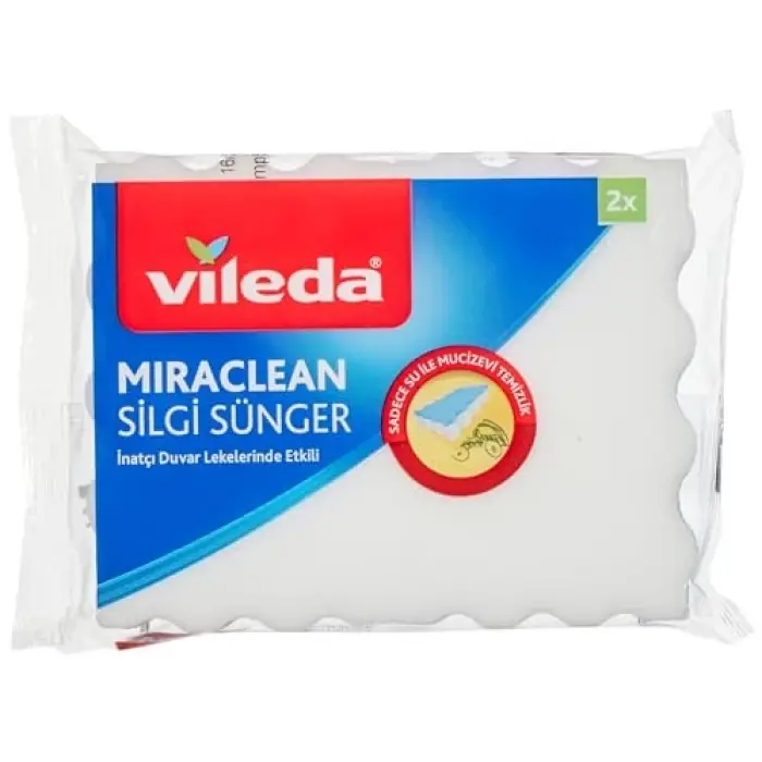 169072 Miraclean beyaz düz silgi sünger, 2li