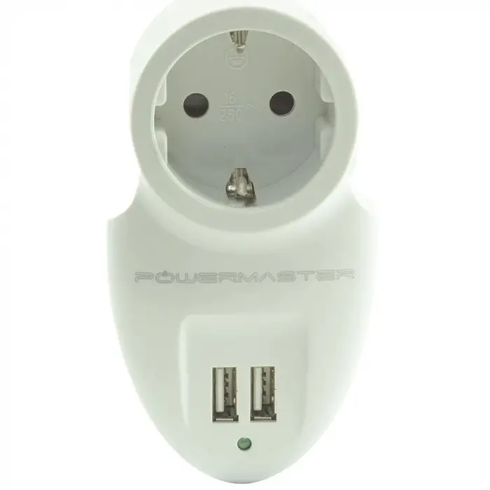 16A-3500W Çift Usbli Tekli Akim Korumali Priz (79 X 155 Mm)