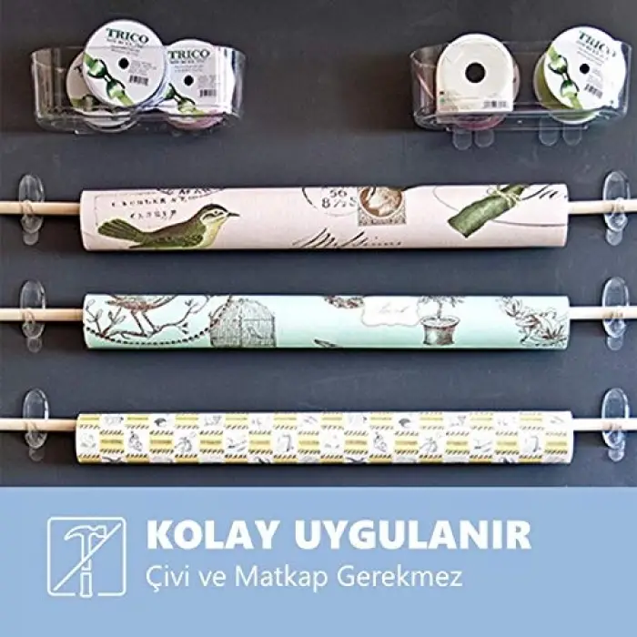 17091 Şeffaf Orta Boy Askı Kancası