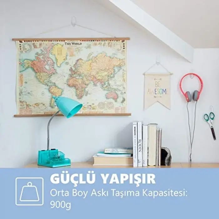17091 Şeffaf Orta Boy Askı Kancası