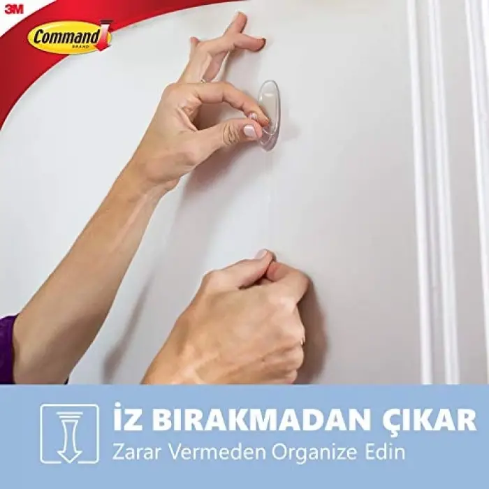 17091 Şeffaf Orta Boy Askı Kancası