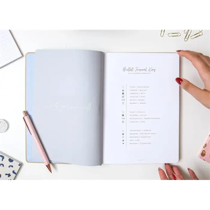 17X24 Keten Noktalı Bullet Journal Defter Koala