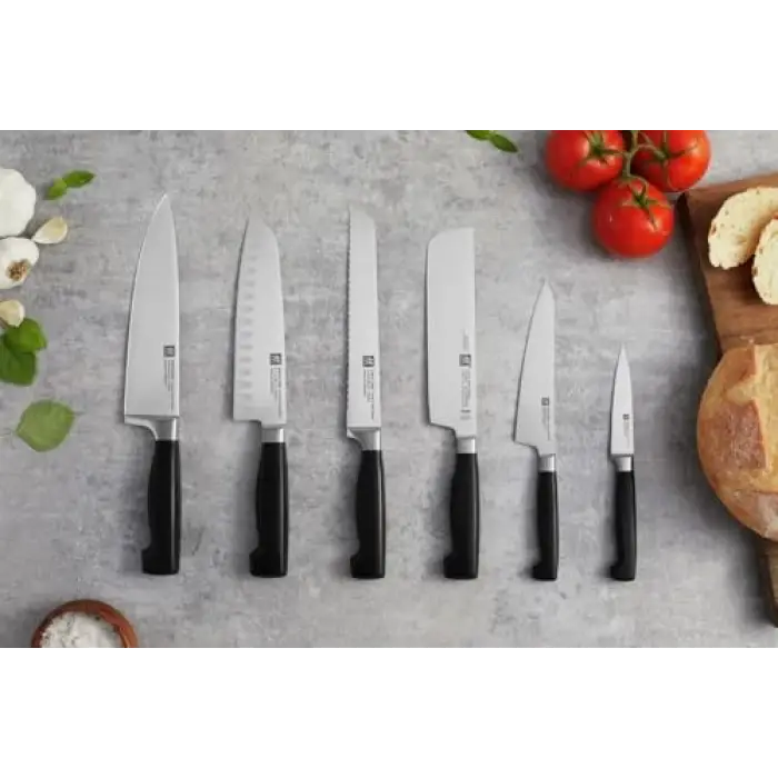 18 cm oluklu kenarlı Santoku bıçağı