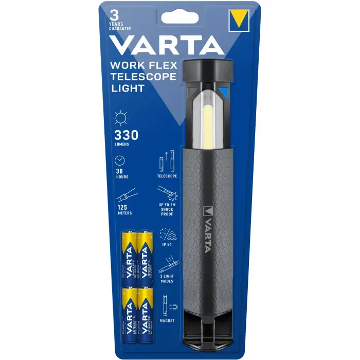 18646 Work Flex Teleskop Aydınlatma 5W Led Fener 4xAA