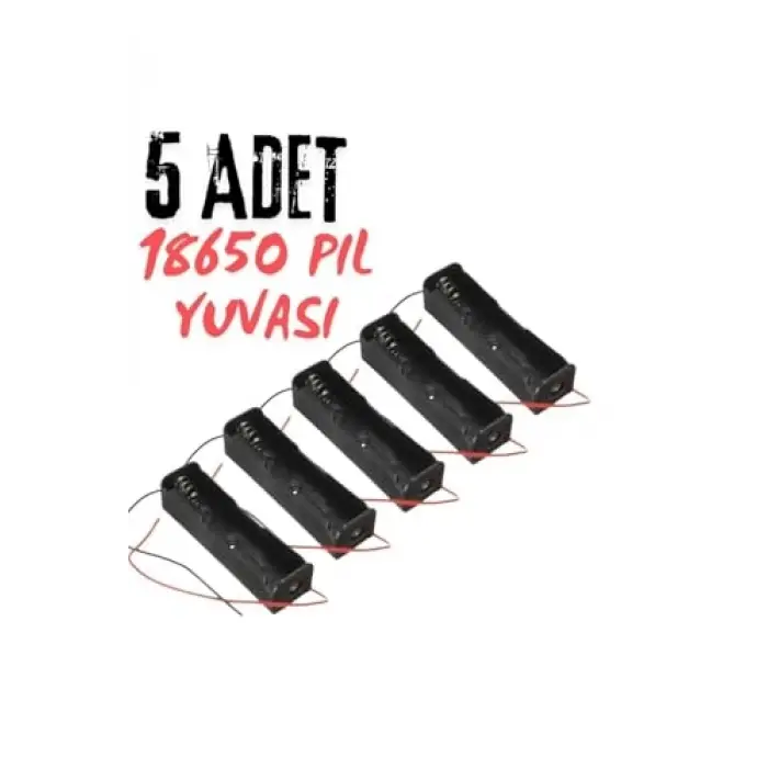 18650 Tekli Pil Yuvası (5 ADET)