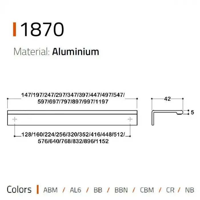 1870 Entegre Kulp, 96 Mm, Krom Renk