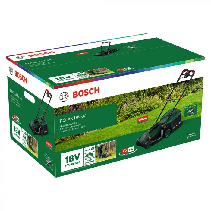 18V-34 aküsüz çim biçme makinesi