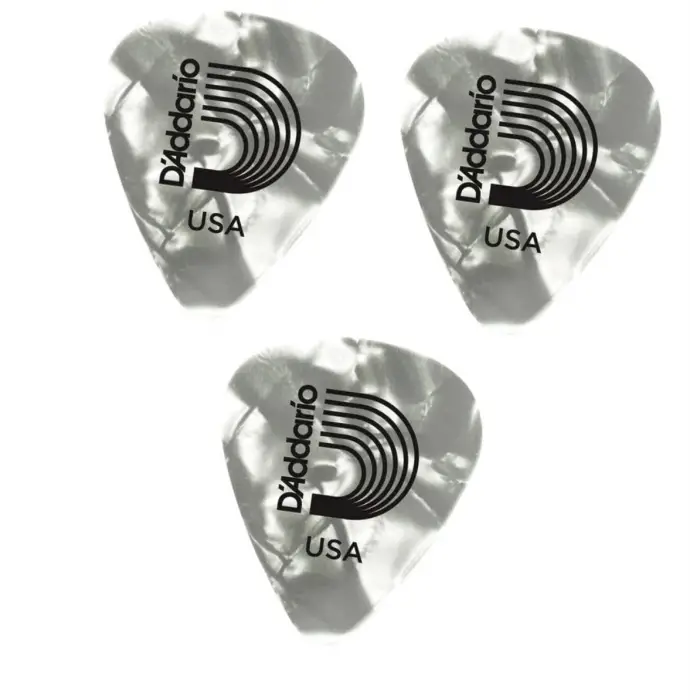 1CAP4-WH 3 Adet Gitar Penası, 0.70 mm, Beyaz, Medium
