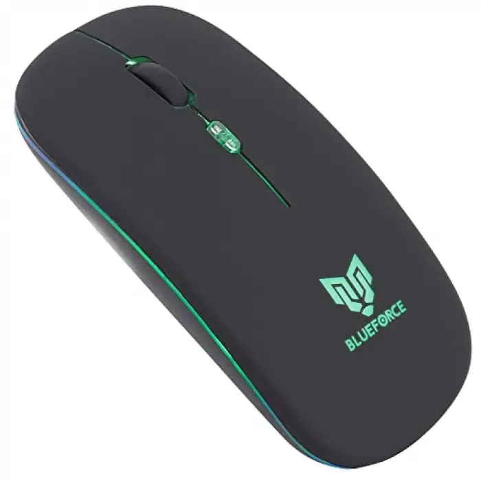 2, 4Ghz Bluetooth Wireless Kablosuz Sessiz Mouse Siyah Işıklı